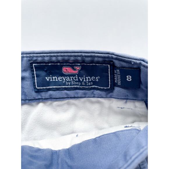 Boys Vineyard Vines Blue Chino Shorts Size 8 - Picture 2 of 4
